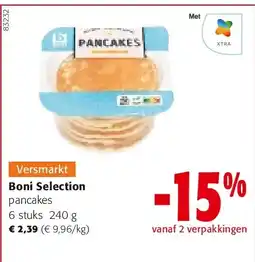 Colruyt Boni Selection pancakes 6 stuks 240 g aanbieding
