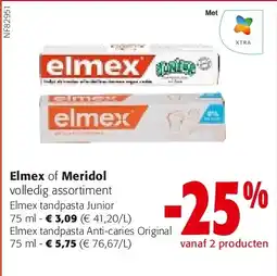 Colruyt Elmex tandpasta Junior 75 ml aanbieding