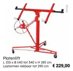 Multi bazar Platenlift aanbieding