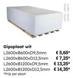 Multi bazar Gipsplaat wit aanbieding