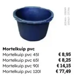 Multi bazar Mortelkuip pvc aanbieding