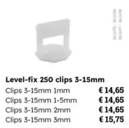 Multi bazar Level-fix 250 clips aanbieding