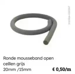 Multi bazar Ronde mousseband open celllen grijs aanbieding