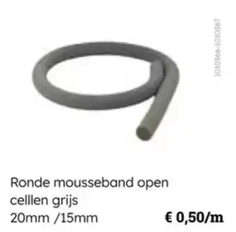 Multi bazar Ronde mousseband open celllen grijs aanbieding