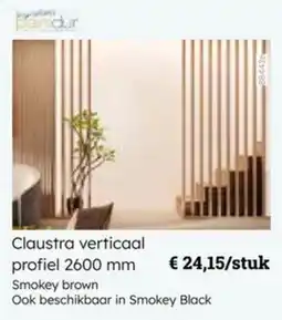 Multi bazar Claustra verticaal profiel aanbieding