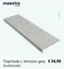 Multi bazar Traptrede L terrazzo grey aanbieding