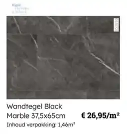 Multi bazar Wandtegel Black Marble aanbieding