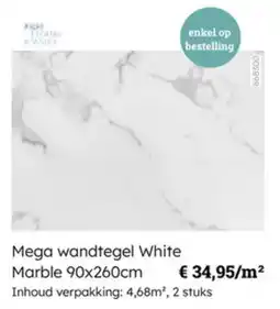 Multi bazar Mega wandtegel White Marble aanbieding