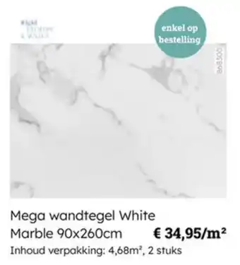 Multi bazar Mega wandtegel White Marble aanbieding