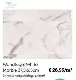 Multi bazar Wandtegel White Marble aanbieding