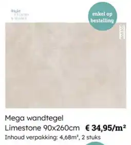 Multi bazar Mega wandtegel Limestone aanbieding
