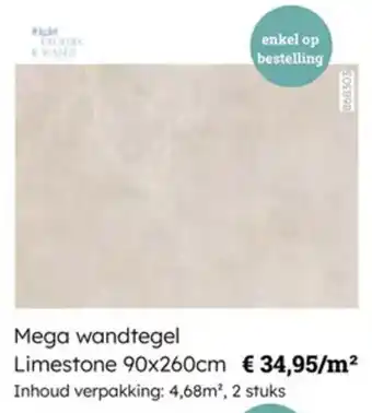 Multi bazar Mega wandtegel Limestone aanbieding