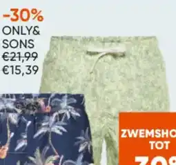 ZEB Only&Sons Zwemshorts aanbieding