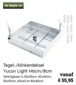 Multi bazar Tegel / klinkerdeksel Yucon Light aanbieding