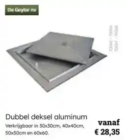 Multi bazar Dubbel deksel aluminum aanbieding