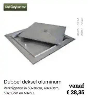Multi bazar Dubbel deksel aluminum aanbieding