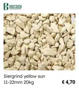 Multi bazar Coeck Siergrind yellow sun aanbieding
