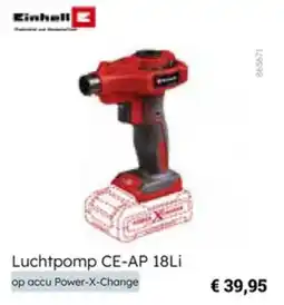 Multi bazar Einhell Luchtpomp CE-AP 18Li aanbieding
