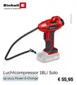 Multi bazar Einhell Luchtcompressor 18Li Solo aanbieding