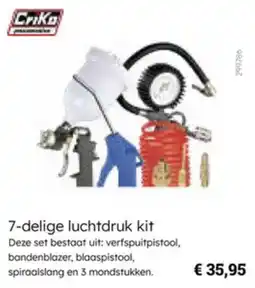 Multi bazar Criko 7-delige luchtdruk kit aanbieding