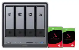 Coolblue UGREEN NASync DXP4800 + Seagate Ironwolf 4 To Lot de 2 aanbieding
