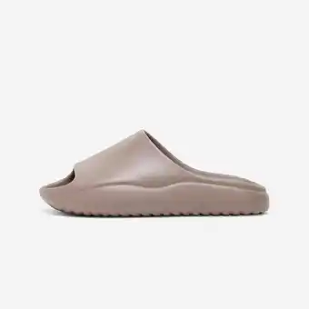 Decathlon Slippers voor heren/dames Slide bruin aanbieding