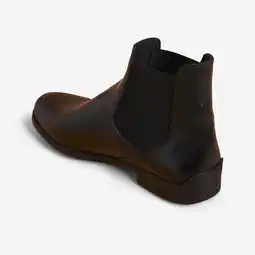 Decathlon Jodhpurs voor volwassenen 500 leer zwart aanbieding