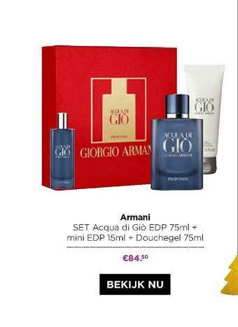 ICI PARIS XL Armani Set aanbieding