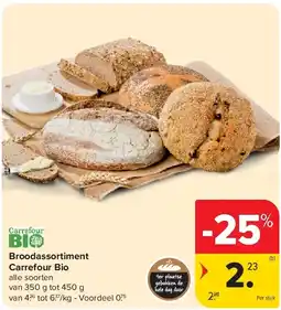 Carrefour Broodassortiment Carrefour Bio aanbieding