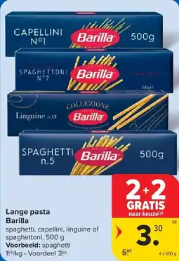Carrefour Lange pasta Barilla aanbieding