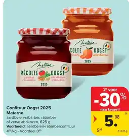 Carrefour Confi tuur Oogst 2025 Materne aanbieding