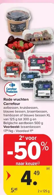 Carrefour Rode vruchten Carrefour aanbieding