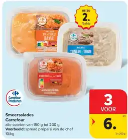 Carrefour Smeersalades Carrefour aanbieding