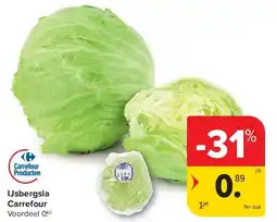 Carrefour IJsbergsla Carrefour aanbieding
