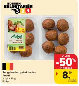Carrefour Set gebraden gehaktballen Aubel aanbieding