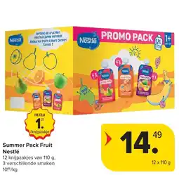 Carrefour Summer Pack Fruit Nestlé aanbieding