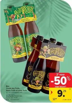 Carrefour Bier Cuvée des Trolls, Rasta Trolls of Lowa Trolls aanbieding