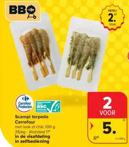 Carrefour Scampi torpedo Carrefour aanbieding