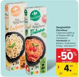 Carrefour Spaghettikit Carrefour aanbieding