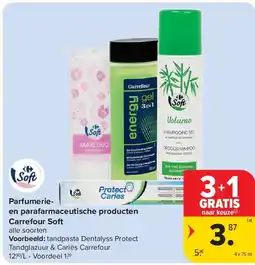 Carrefour Parfumerieen parafarmaceutische producten Carrefour Soft aanbieding