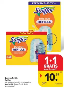 Carrefour Gamma Refi lls Swiffer aanbieding