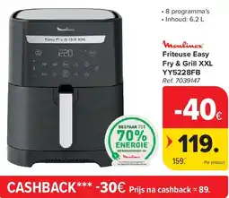 Carrefour Friteuse Easy Fry & Grill XXL YY5228FB aanbieding