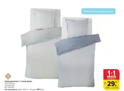 Carrefour Dekbedovertrek + 1 sloop Gabin aanbieding