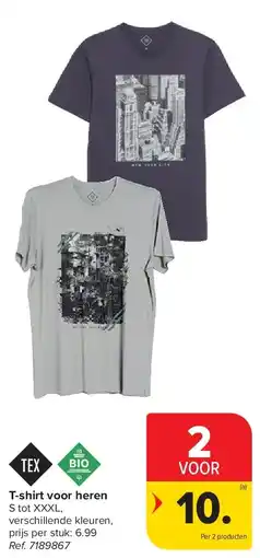 Carrefour T-shirt voor heren aanbieding