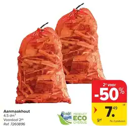 Carrefour Aanmaakhout aanbieding