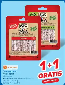 Carrefour Droge worsten Henri Ra n aanbieding