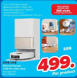 Carrefour Robotstofzuiger L10S Pro Ultra Heat aanbieding