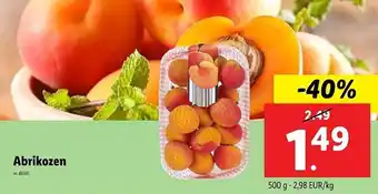 Lidl Abrikozen aanbieding