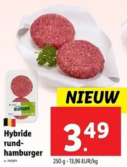 Lidl Hybride rundhamburger aanbieding