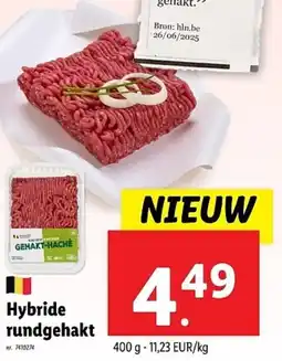 Lidl Hybride rundgehakt aanbieding